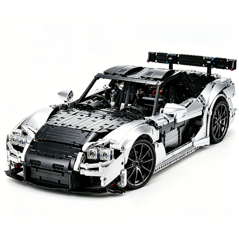 1:8 Scale RX-7-Inspired Supercar MOC Building Blocks Set, 2,943-Piece Sports Car Model Kit