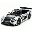 1:8 Scale RX-7-Inspired Supercar MOC Building Blocks Set, 2,943-Piece Sports Car Model Kit