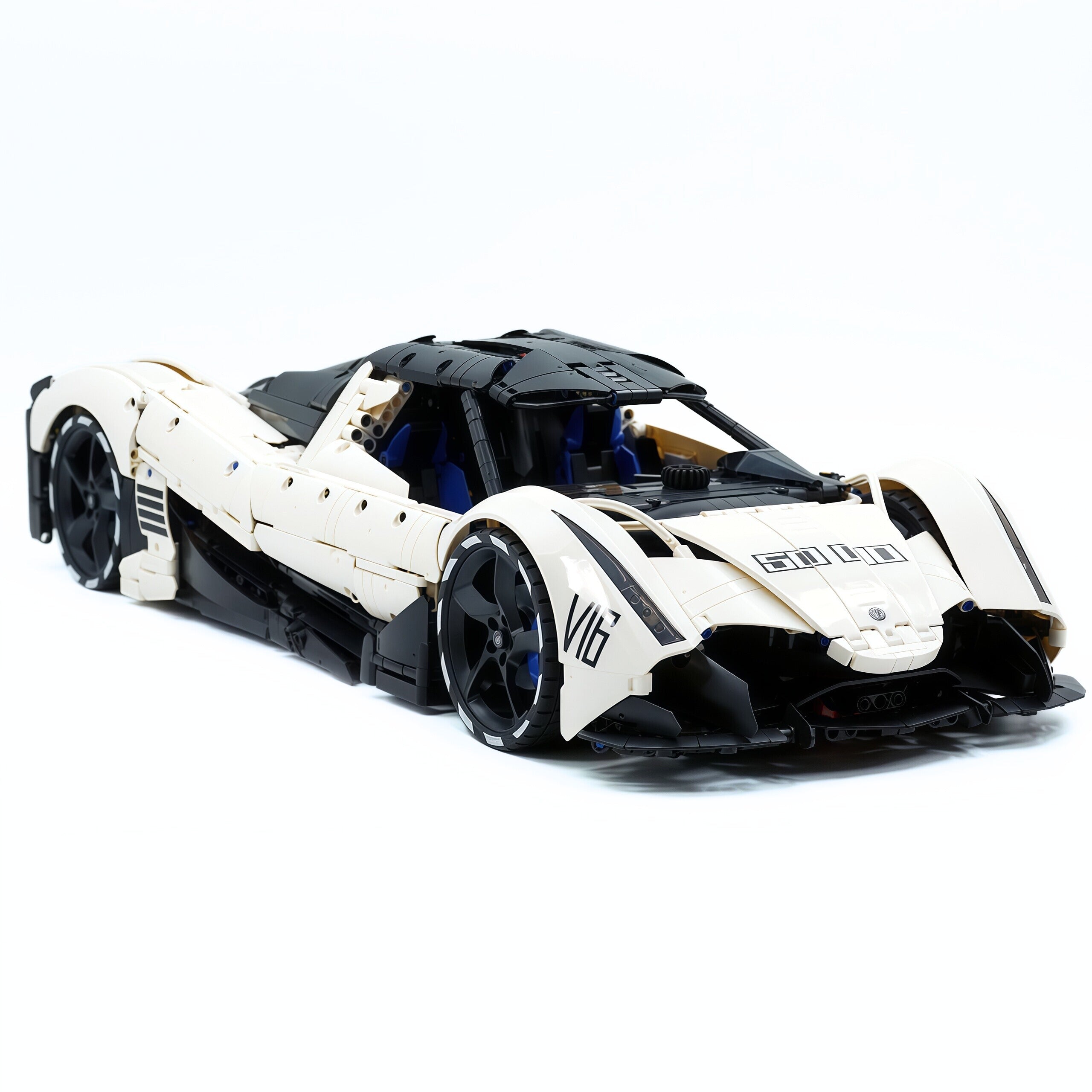 TGL-T5052 1:8 Sports Car Devel Sixteen V16 Building Block Set 4016pcs Adult Collector Collectible Model Kit