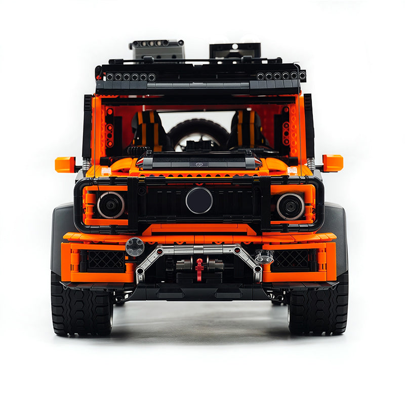 GULY 10642 Technic Off‑Road SUV Building Blocks Set, 1:8 Scale Orange G63 Off‑Road Vehicle Model, 3914 Pcs DIY Assembly MOC Collectible Car Kit for Adult Hobbyists