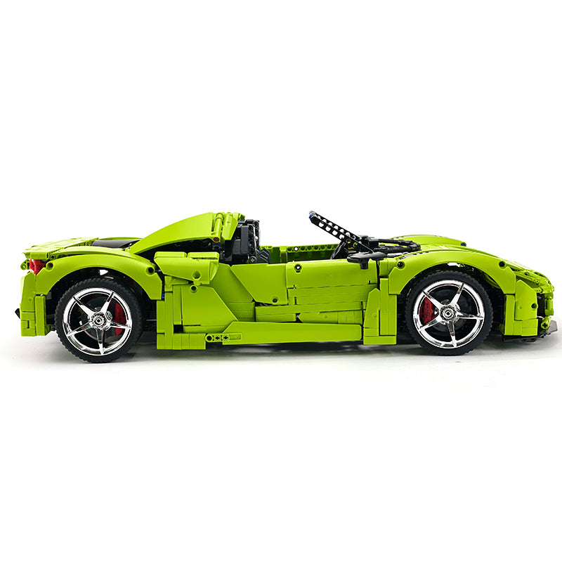 MOC-159171 1:8 Sports Car Porsche 918 Building Block Set 2266pcs Collectible Model Kit with Custom Wheels