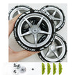 Accessories Wheel Hub Silver Grey  Golden Black Plating Hub Compatible Scale 1:8 Car