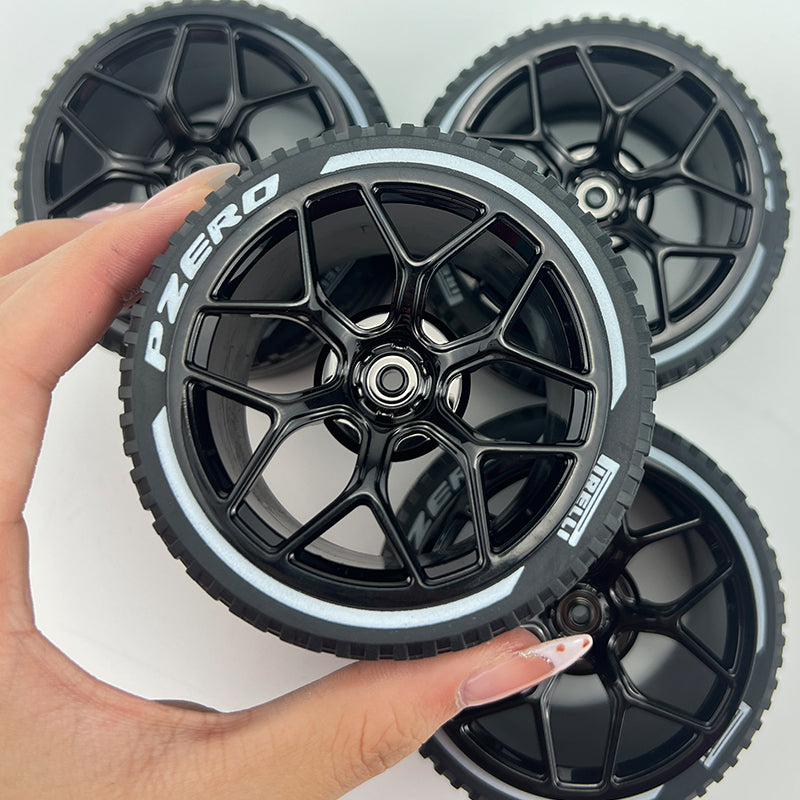 4PCS Wheels CADA Crafted Wheel Hub Accessories Wheel Compatible Scale 1:8 Car