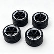 MOC Building Block 6# Wheel Rims 6.5cm Outer Diameter 4.4cm Width, 1:8 Scale Technic Car Replacement Parts Compatible with 42115 42083, 6 Colors, Rims Only or Rims + Tires Combo