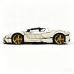 MOC-194680 1:8 Sports Car Ferrari LaFerrari Building Block Set 3636pcs Collectible Model Kit with Custom Wheels