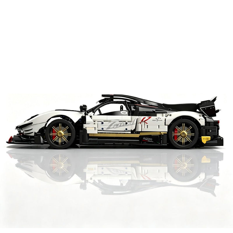MOC Pagani Zonda 1:8 Model Hypercar Building Blocks Bricks | 3400 Pieces Ultimate Sports Car Model Kit