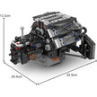 Twin Turbo W12 German Engine 870pcs