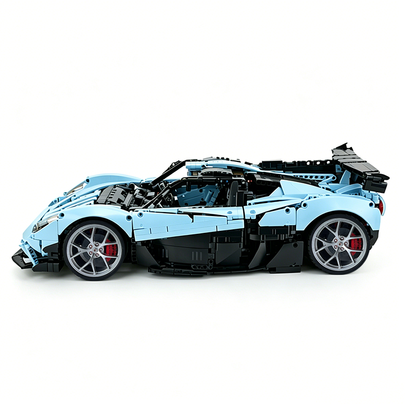 MOC-215951 1:8 Sports Car Gordon Murray Automotive T.50s Building Block Set 3427pcs Collectible Model Kit with Custom Wheels