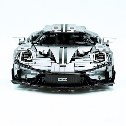 Ford GT Custom Electroplated Silver Sports Car 3056pcs