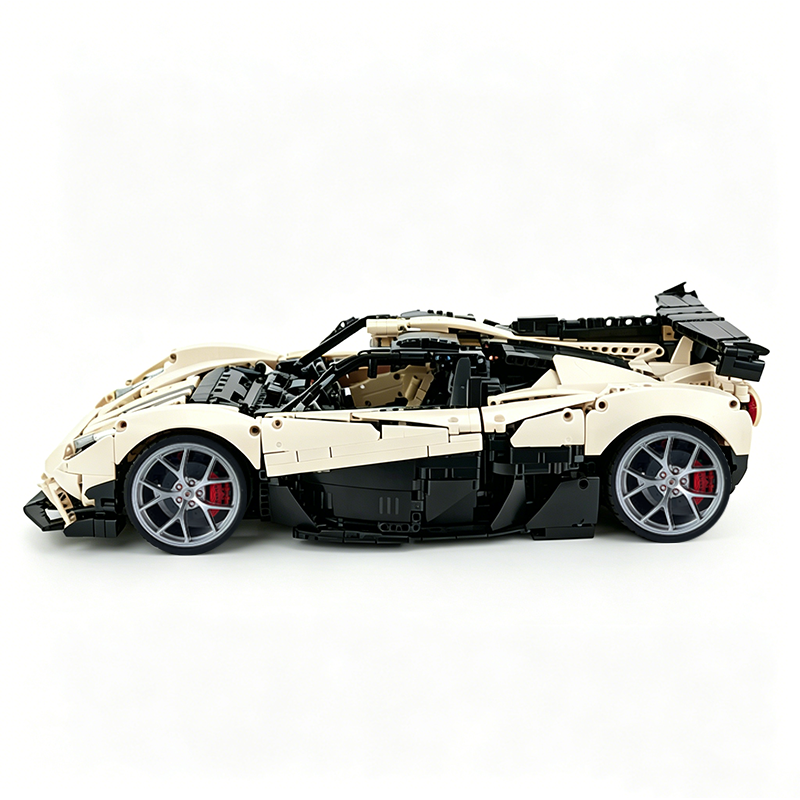 MOC-215951 1:8 Sports Car Gordon Murray Automotive T.50s Building Block Set 3427pcs Collectible Model Kit with Custom Wheels