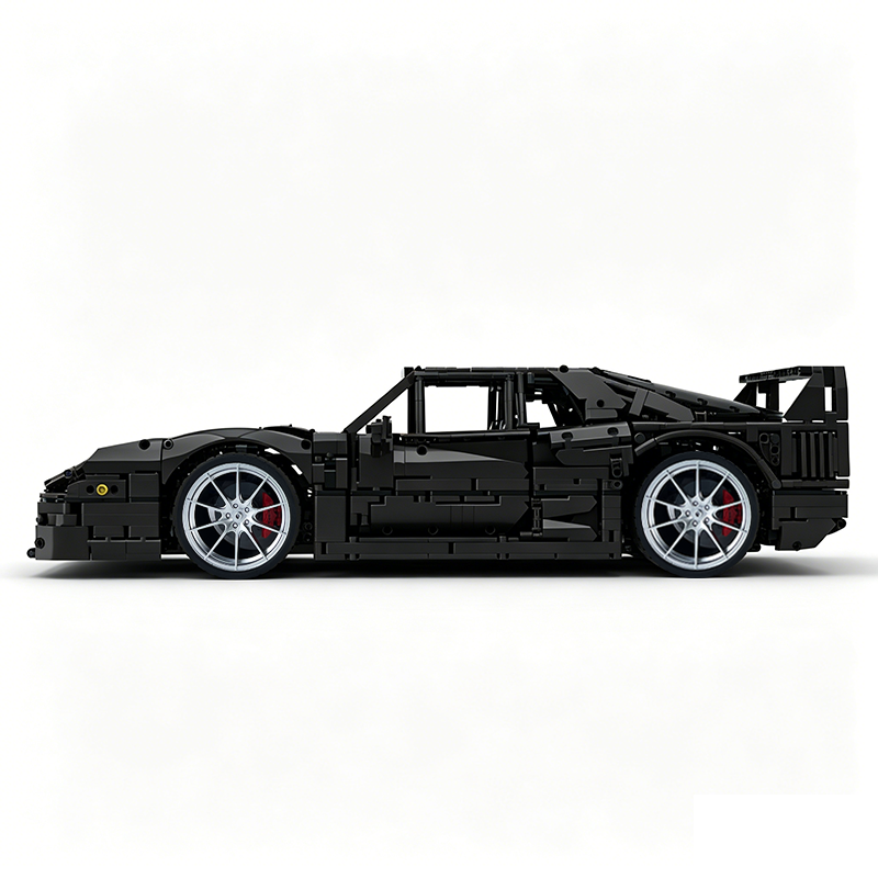 MOC-140404 1:8 Sports Car Ferrarі F40 Building Block Set 3603pcs Collectible Model Kit with Custom Wheels