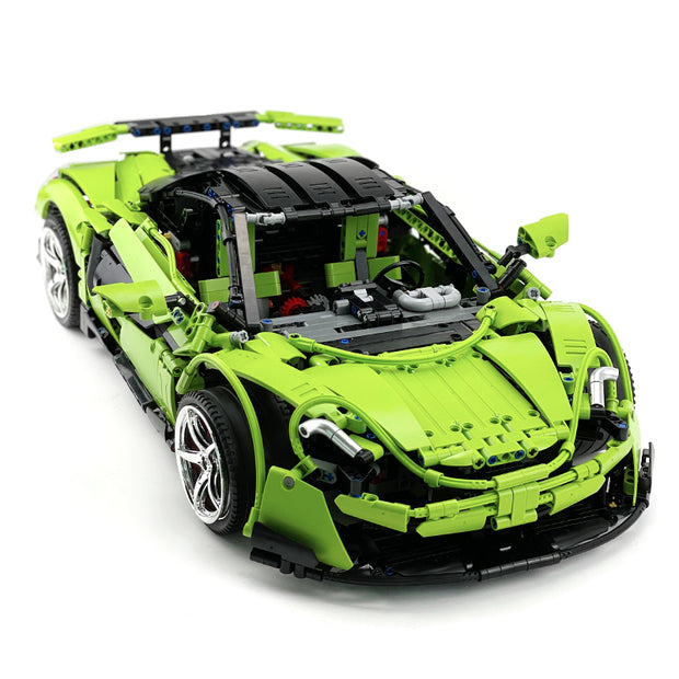 MOC-190653 1:8 Sports Car McLaren 600LT Building Block Set 2688pcs Collectible Model Kit with Custom Wheels