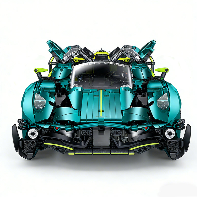 GULY-10658 1:8 Sports Car Aston Martin Valkyrie Building Block Set 3328pcs Adult Collector Collectible Model Kit