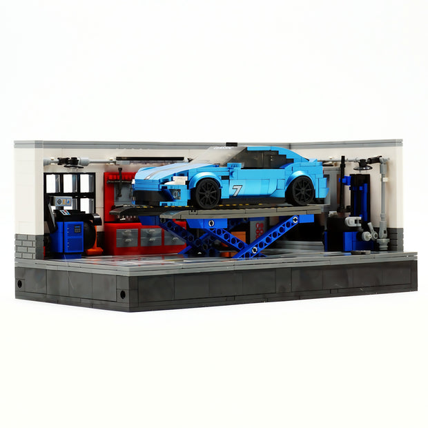 JD101 Modern parking lot and repair shop 763pcs