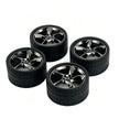 SP3 1:8 Building Block Wheel Rims 7.5×.4cm, Compatible with Technic 42172 42143 42232, 8 Colors Electroplated Series, MOC Model Car Mod Accessories