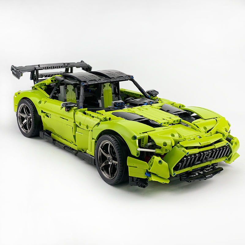 MOC-73939 1:8 Sports Car AMG GT R Black Series Building Block Set 2456 pcs Collectible Model Kit with Custom Wheels
