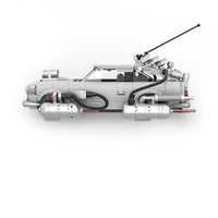 Silver Stream Flyer Hover Car Building Blocks 506pcs