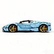 MOC-194680 1:8 Sports Car Ferrari LaFerrari Building Block Set 3636pcs Collectible Model Kit with Custom Wheels