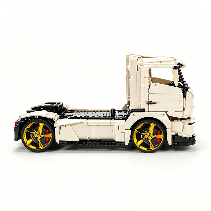 MOC-88792 1:11 Sports Car Race Truck Building Block Set 2064pcs Collectible Model Kit with Custom Wheels