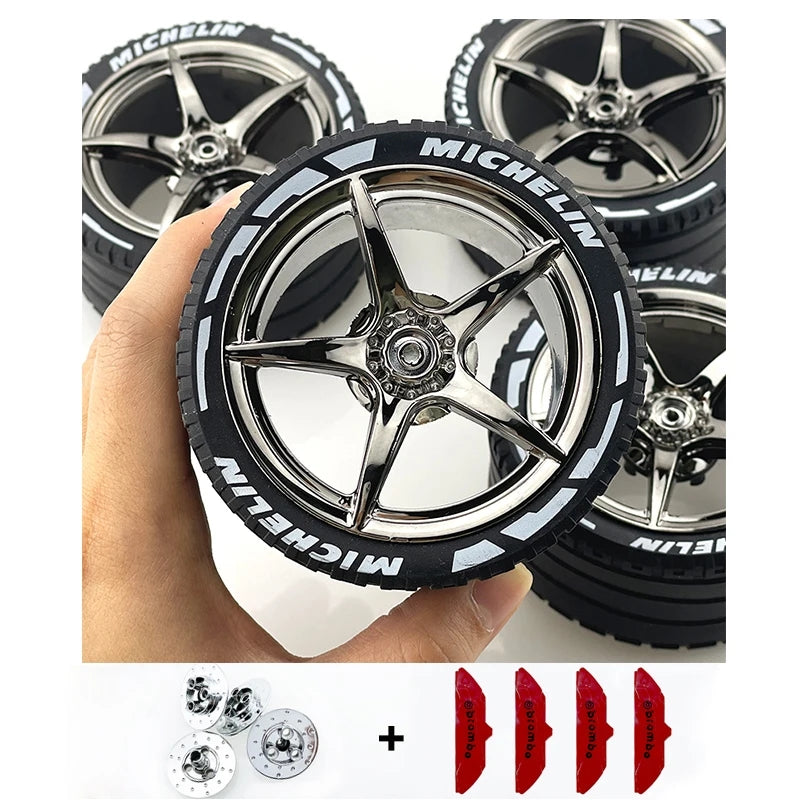 Accessories Wheel Hub Plating Hub Compatible Scale 1:8 Car wheel set