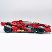 GULY 10619 Technic Retro Racing Car Building Blocks Set, 1:8 Scale Giant Retro 4‑Wheel Drive Race Car Model Kit, 4158 PCS Collectible Sports Car Bricks Toy for Adults & Teens,  Paper Instruction Only