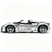 MOC-159171 1:8 Sports Car Porsche 918 Building Block Set 2266pcs Collectible Model Kit with Custom Wheels