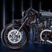 60517 Night Luther Motorcycle Building Blocks 623pcs