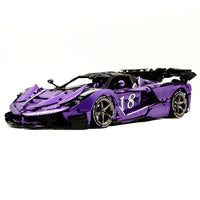 Italian Custom Purple Sports Car 4738pcs
