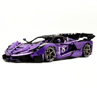 Italian Custom Purple Sports Car 4738pcs
