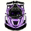 CADA-C61505 1:8 Sports Car LaFerrari Custom Purple Building Block Set 4739pcs Adult Collector Collectible Model Kit