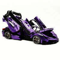 Italian Custom Purple Sports Car 4738pcs
