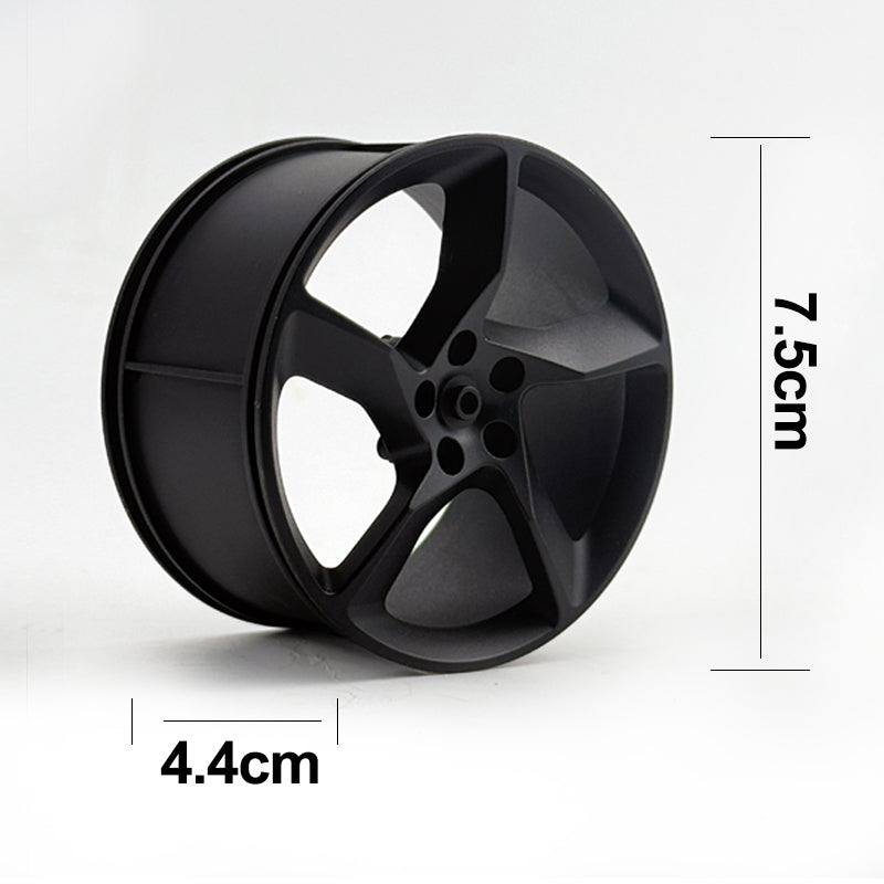 SP3 1:8 Building Block Wheel Rims 7.5×.4cm, Compatible with Technic 42172 42143 42232, 8 Colors Electroplated Series, MOC Model Car Mod Accessories