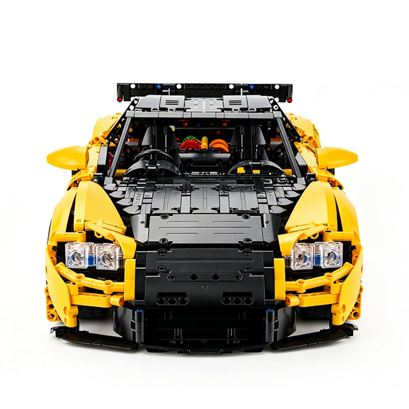 1:8 Scale RX-7-Inspired Supercar MOC Building Blocks Set, 2,943-Piece Sports Car Model Kit
