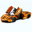 CADA-C61505 1:8 Sports Car LaFerrari Electroplating Orange Building Block Set 4739pcs Adult Collector Collectible Model Kit