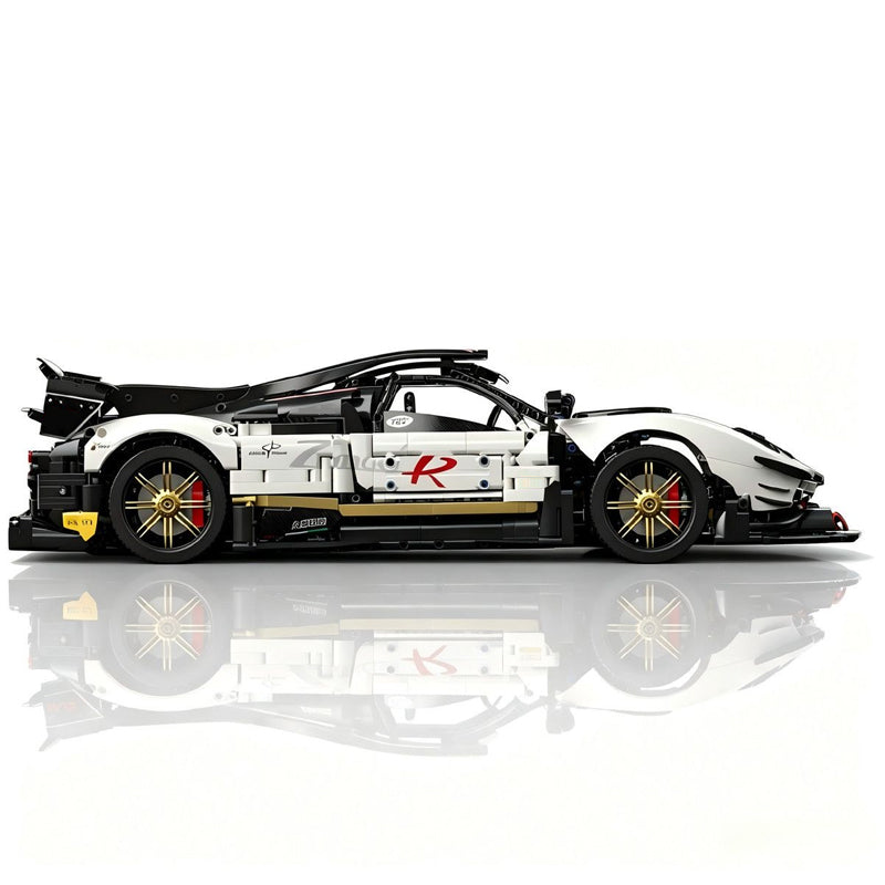 MOC Pagani Zonda 1:8 Model Hypercar Building Blocks Bricks | 3400 Pieces Ultimate Sports Car Model Kit