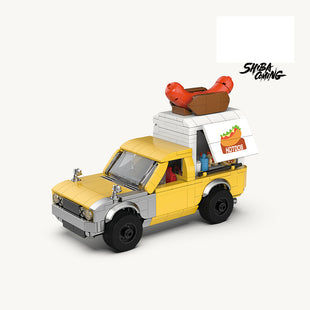 Sheep Boss Hot Dog Cart Building Blocks