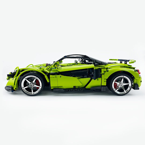 MOC-190653 1:8 Sports Car McLaren 600LT Building Block Set 2688pcs Collectible Model Kit with Custom Wheels