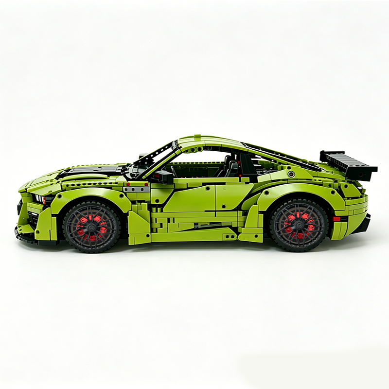 MOC-165802 1:8 Sports Car Ford Mustang Shelby GT500 Concept Building Block Set 3152pcs Collectible Model Kit with Custom Wheels