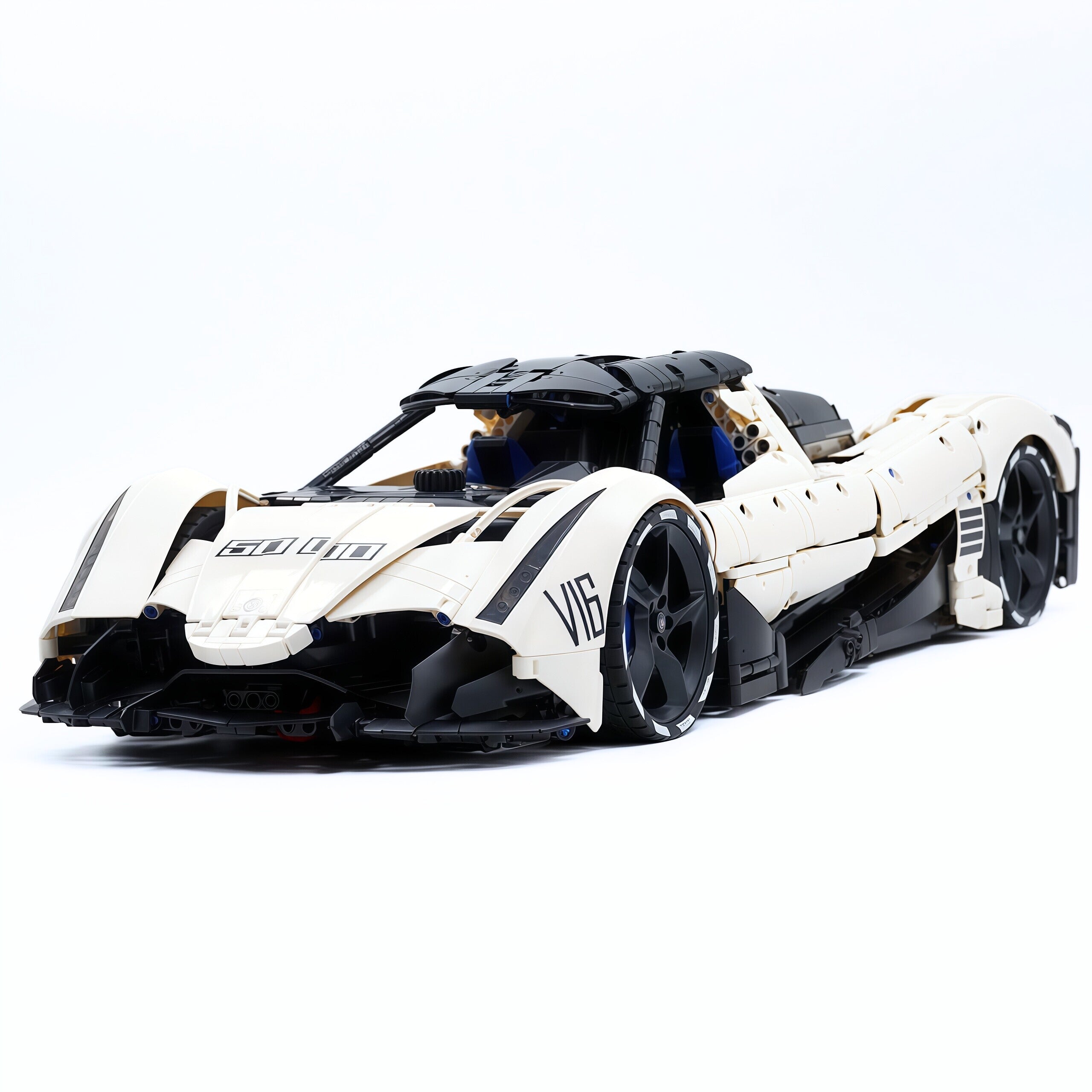 TGL-T5052 1:8 Sports Car Devel Sixteen V16 Building Block Set 4016pcs Adult Collector Collectible Model Kit