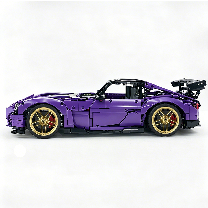 MOC-73939 1:8 Sports Car AMG GT R Black Series Building Block Set 2456 pcs Collectible Model Kit with Custom Wheels