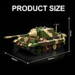 TK8006 1:8 Panther Tank Building Blocks, 2164 PCS WW2 German Camouflage Medium Tank Static Model, Adult Collectible Building Brick Gift