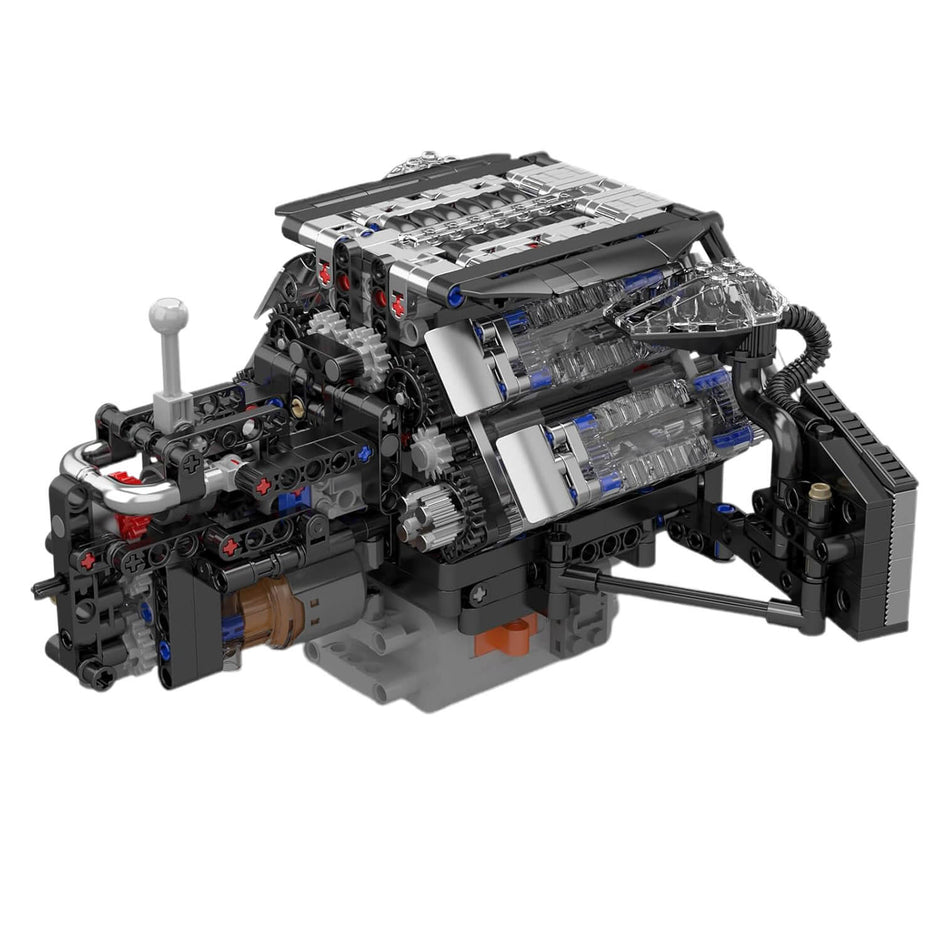 Twin Turbo W12 German Engine 870pcs