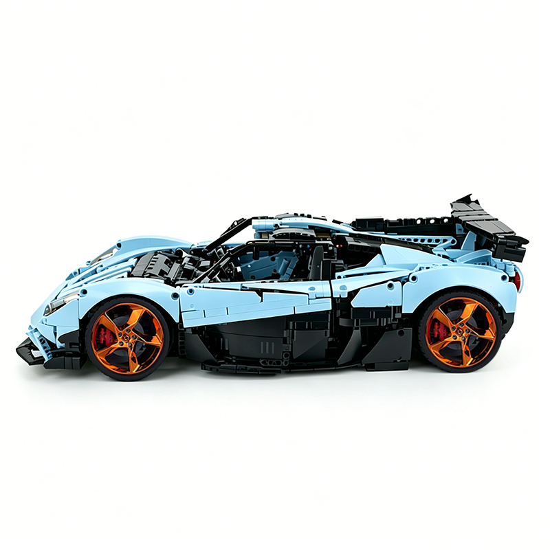 MOC-215951 1:8 Sports Car Gordon Murray Automotive T.50s Building Block Set 3427pcs Collectible Model Kit with Custom Wheels