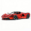 CADA-C61505 1:8 Sports Car LaFerrari Electroplating Red Building Block Set 4739pcs Adult Collector Collectible Model Kit