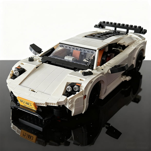 Technical White Super Sports Car Racing Compatible 10295 Blocks Brick