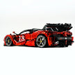 CADA-C61505 1:8 Sports Car LaFerrari Custom Electroplating Red Building Block Set 4739pcs Adult Collector Collectible Model Kit