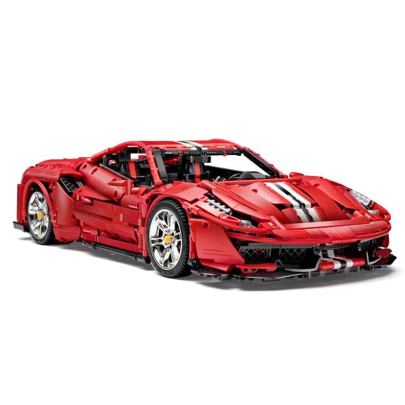 CADA-C61043 1:8 Sports Car Pista 488 – Static Version Building Block Set 3236pcs Adult Collector Collectible Model Kit