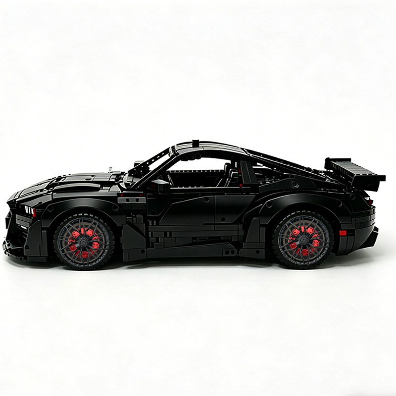 MOC-165802 1:8 Sports Car Ford Mustang Shelby GT500 Concept Building Block Set 3152pcs Collectible Model Kit with Custom Wheels