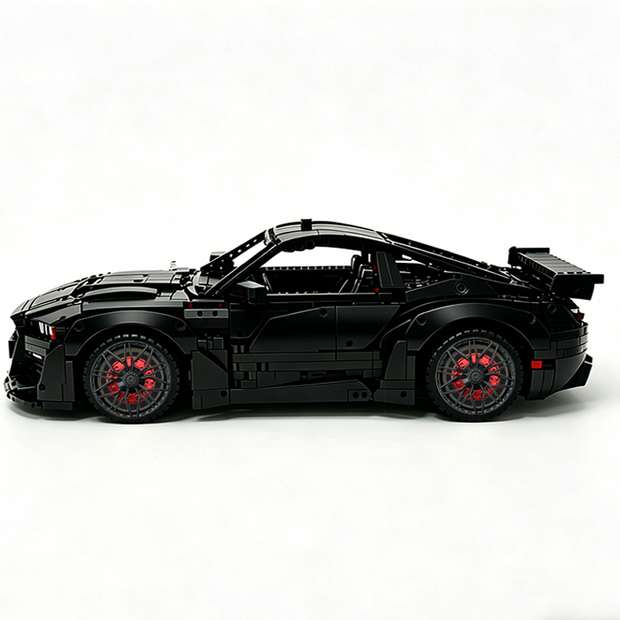 MOC-165802 1:8 Sports Car Ford Mustang Shelby GT500 Concept Building Block Set 3152pcs Collectible Model Kit with Custom Wheels