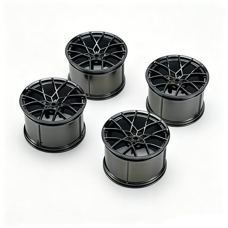 GL05 1:8 Building Block Wheel Rims 6.6×4.4cm, Compatible with Technic 42115 42083, 6 Color Options, MOC Supercar Model Mod Accessories